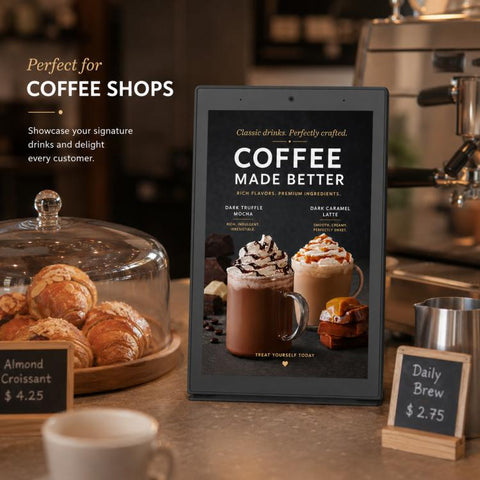 WL1039T 10.1 inch Vertical Screen HD Touch Screen Digital Signage, 4GB+64GB, Android 14 RK3576S Quad Core, US Plug, EU Plug, UK Plug