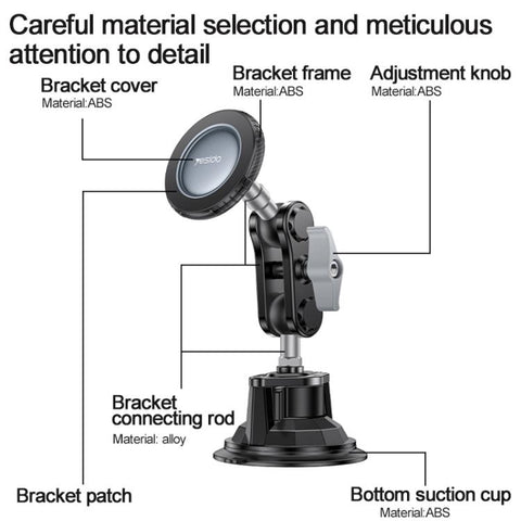 Yesido C281 Car Suction Cup Strong Magnetic Phone Shooting Holder Standard Version, C281