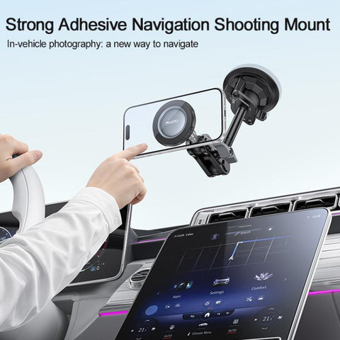 Yesido C282 Car Suction Cup Strong Magnetic Phone Shooting Holder Long Version, C282