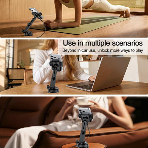 Yesido C320 15W Car Suction Cup Clip Wireless Fast Charging Phone Holder, C320