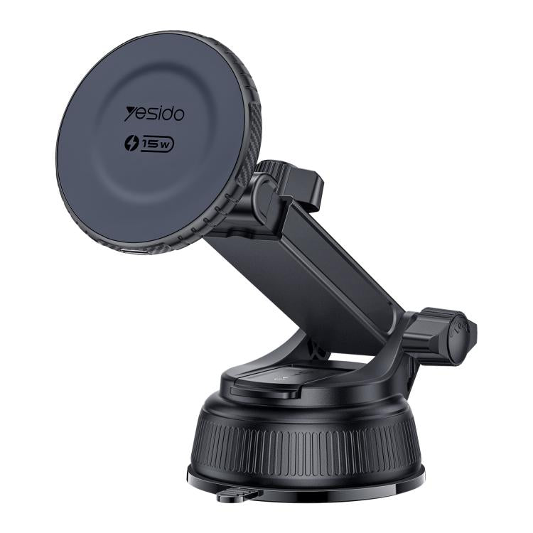 Yesido C321 15W Car Suction Cup Magnetic Wireless Fast Charging Phone Holder, C321
