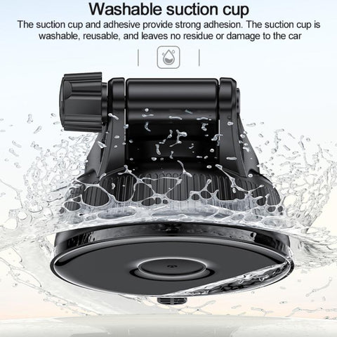 Yesido C321 15W Car Suction Cup Magnetic Wireless Fast Charging Phone Holder, C321
