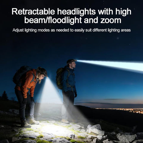 Yesido TC13 500LM Wave Sensor 3 Modes Zoomable LED Headlamp, TC13