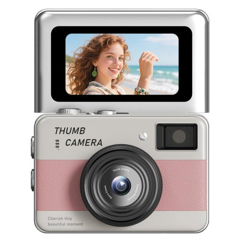 Y11 Macaron Dual-Color CCD 16X Zoom Mini Digital Camera for Kids with 180 Degree Flip Selfie Screen