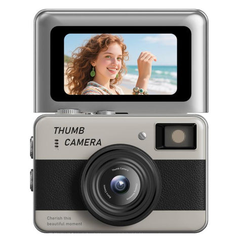 Y11 Macaron Dual-Color CCD 16X Zoom Mini Digital Camera for Kids with 180 Degree Flip Selfie Screen