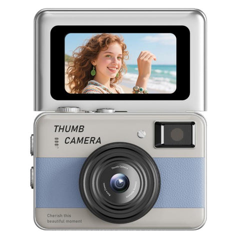 Y11 Macaron Dual-Color CCD 16X Zoom Mini Digital Camera for Kids with 180 Degree Flip Selfie Screen