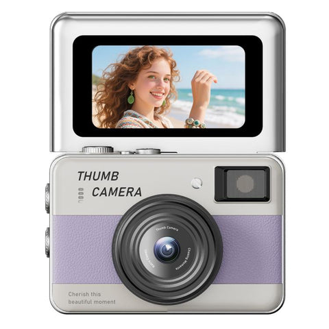 Y11 Macaron Dual-Color CCD 16X Zoom Mini Digital Camera for Kids with 180 Degree Flip Selfie Screen