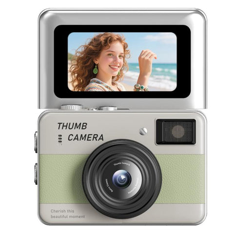 Y11 Macaron Dual-Color CCD 16X Zoom Mini Digital Camera for Kids with 180 Degree Flip Selfie Screen