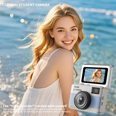 Y11 Macaron Dual-Color CCD 16X Zoom Mini Digital Camera for Kids with 180 Degree Flip Selfie Screen