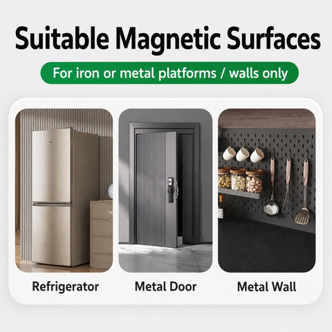 Kitchen Refrigerators No-drill Magnetic Storage Rack, 2pcs / Set, Large Box, Small Box