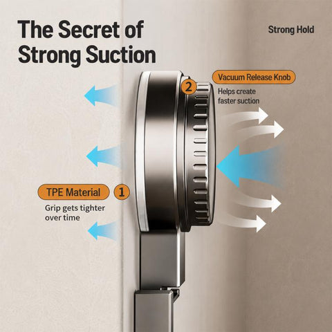 No-drill Door Back Vacuum Suction Cup Hooks Storage Rack, Upgraded Single Row 3-hook, Upgraded Single Row 4-hook, Upgraded Single Row 5-hook, Upgraded Single Row 6-hook, Upgraded Single Row 7-hook, Upgraded Single Row 8-hook, Upgraded Double Row 3-hook...