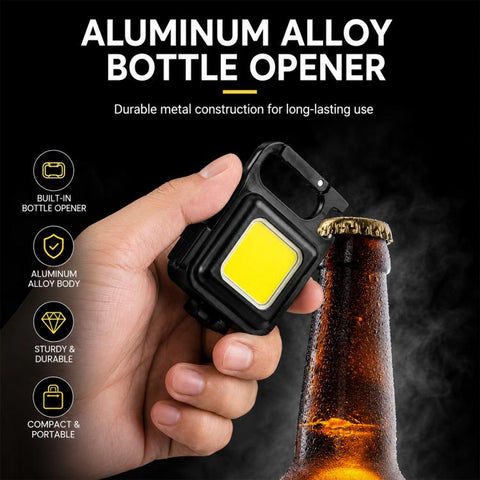Portable Keychain Camping Light Mini COB LED Flashlight, 150mAh, 200mAh, 300mAh, 500mAh, 800mAh