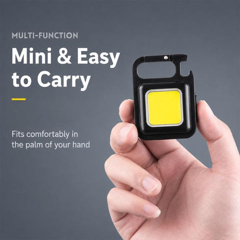 Portable Keychain Camping Light Mini COB LED Flashlight, 150mAh, 200mAh, 300mAh, 500mAh, 800mAh