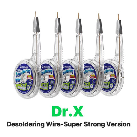 MECHANIC Dr.X Super Strong Version 1.5m Precision Desoldering Tape, 1.5x1.5mm, 2.0x1.5mm, 2.5x1.5mm, 3.0x1.5mm, 3.5x1.5mm