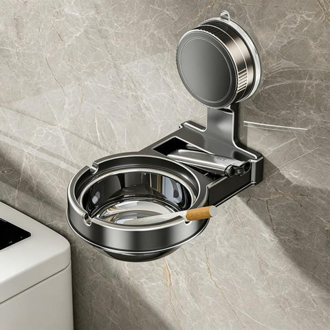 No-drill Suction Cup Wall-mounted Ashtray