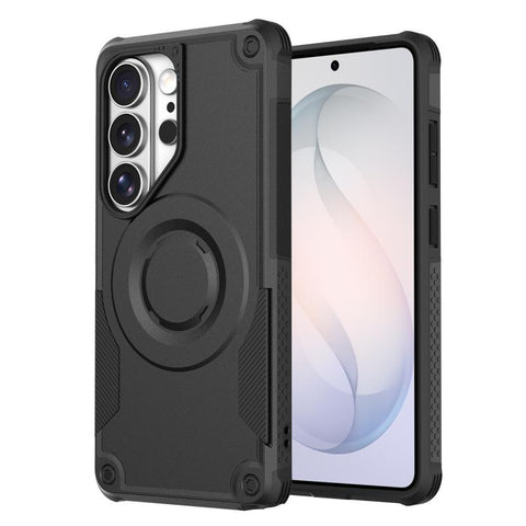 Metallic Paint Magnetic PC Hybrid TPU Phone Case, For Galaxy S26+ 5G, For Galaxy S26 Ultra 5G, For Galaxy S26 5G