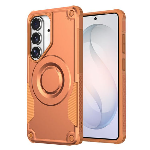 Metallic Paint Magnetic PC Hybrid TPU Phone Case, For Galaxy S26+ 5G, For Galaxy S26 Ultra 5G, For Galaxy S26 5G