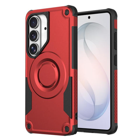 Metallic Paint Magnetic PC Hybrid TPU Phone Case, For Galaxy S26+ 5G, For Galaxy S26 Ultra 5G, For Galaxy S26 5G