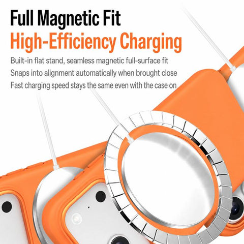 Liquid Silicone Magnetic Phone Case with Rotating Stand, For iPhone 18 Pro / 17 Pro, For iPhone 18 Pro Max / 17 Pro Max, For iPhone 17, For iPhone 16 Pro Max, For iPhone 16 Pro, For iPhone 16