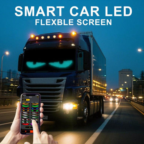 Demon Eye Car Ultra-Thin Waterproof LED Flexible Matrix Display Screen 2pcs, 16 x 32 USB set, 16 x 64 USB set, 20 x 64 USB set, 16 x 96 USB set