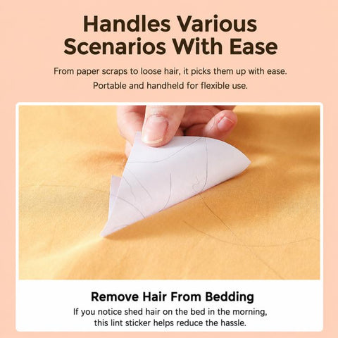 Portable Mini Pocket Disposable Lint Remover Stickers, 50pcs/Pack 8.5x7.2cm, 40pcs/Pack 10x7.8cm