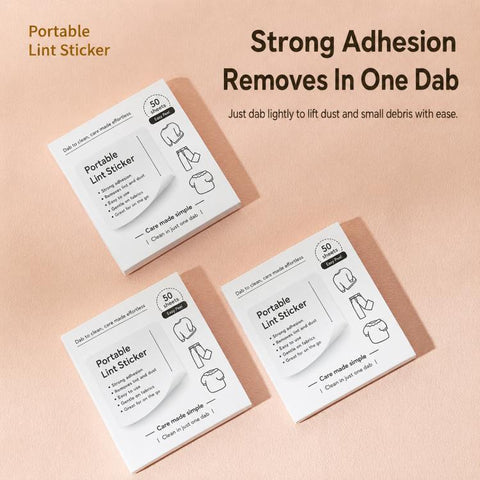 Portable Mini Pocket Disposable Lint Remover Stickers, 50pcs/Pack 8.5x7.2cm, 40pcs/Pack 10x7.8cm