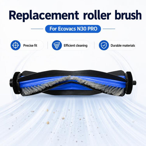 Replacement Accessories for Ecovacs DEEBOT N30 Pro OMNI Robot Vacuum Cleaner, Main Brush, 2pcs Side Brush, Filter, Mop Pad, Blue Striped Mop Pad, Dust Bag, Activated Carbon Dust Bag