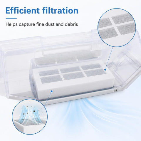 Replacement Accessories for Ecovacs DEEBOT T30 / T30 Pro / T30 Max Robot Vacuum Cleaner, Dust Box, Main Brush Cover, Mop Pad Holder