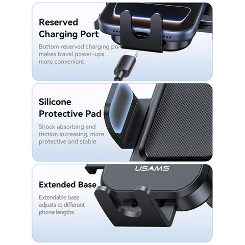 USAMS ZJ090 One-touch Car Air Vent Phone Holder, ZJ090