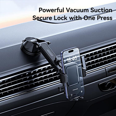 USAMS ZJ091 One-touch Car Center Console Phone Holder, ZJ091