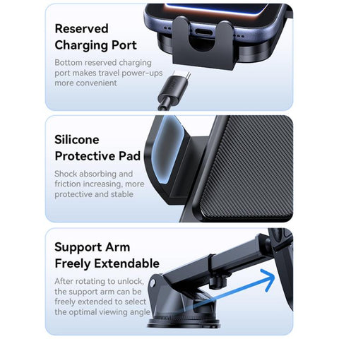 USAMS ZJ091 One-touch Car Center Console Phone Holder, ZJ091