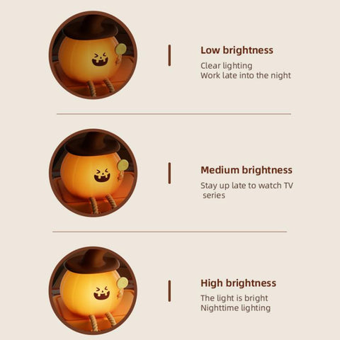 ZHL003 Magic Pumpkin Silicone Night Light
