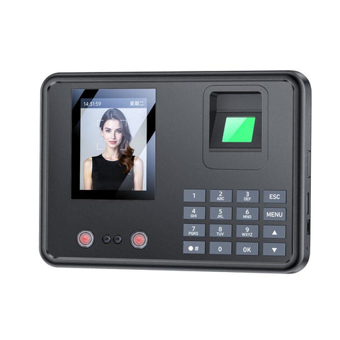 Yesido KM30 2.8 inch Screen Face Fingerprint Recognition Attendance Machine, EU Plug, UK Plug