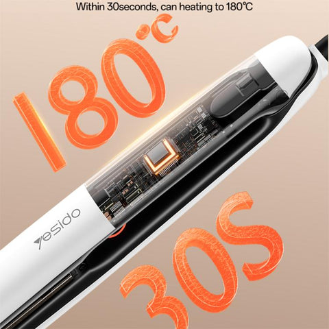 Yesido MG31 Negative Ion 3-Temperature Settings Fast Heating Ceramic Plates Hair Straightener, EU Plug, UK Plug