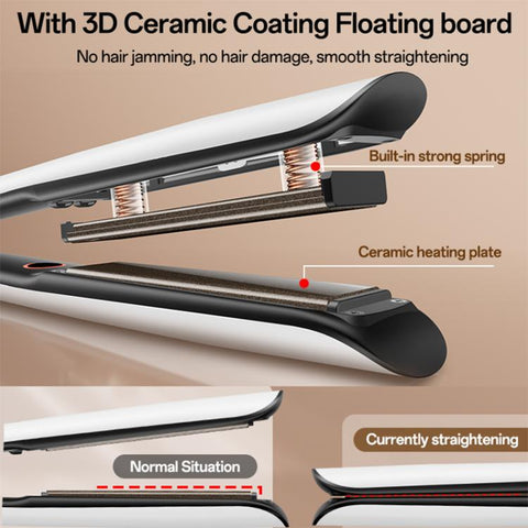 Yesido MG31 Negative Ion 3-Temperature Settings Fast Heating Ceramic Plates Hair Straightener, EU Plug, UK Plug
