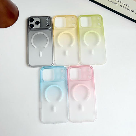 Ice Mist Gradient Magnetic PC Phone Case, For iPhone 13 Pro, For iPhone 13