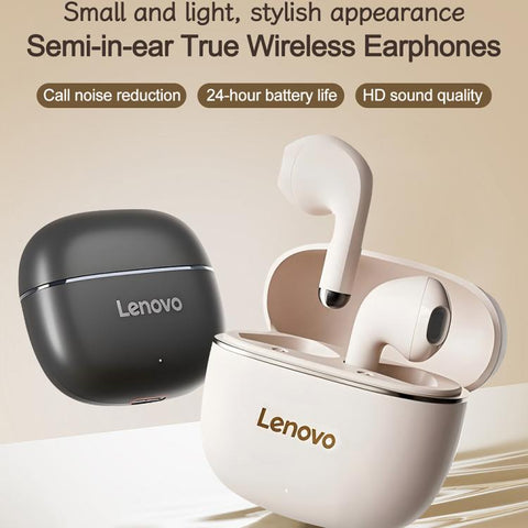 Lenovo TA120 TWS AI Noise Reduction Semi-in-ear Wireless Bluetooth Earphone, TA120