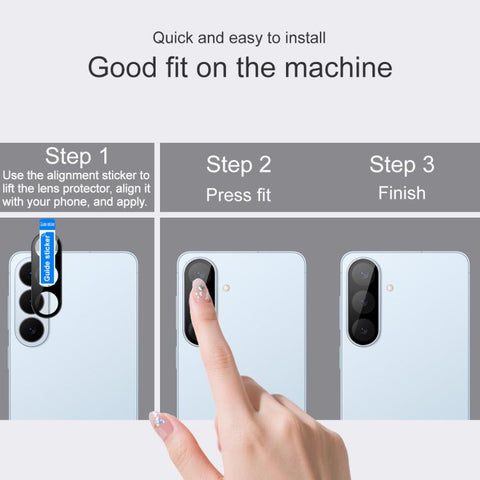 IMAK Rear Camera Lens Glass Film Black Version, For Galaxy S26 FE 5G