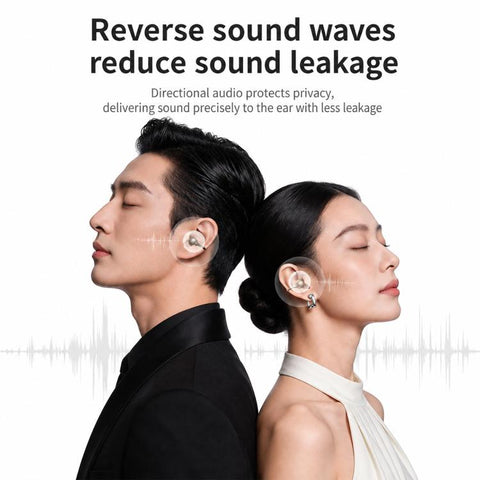 ZGA GS29 Free Music 2 Ear Clip Wireless Bluetooth Earphones