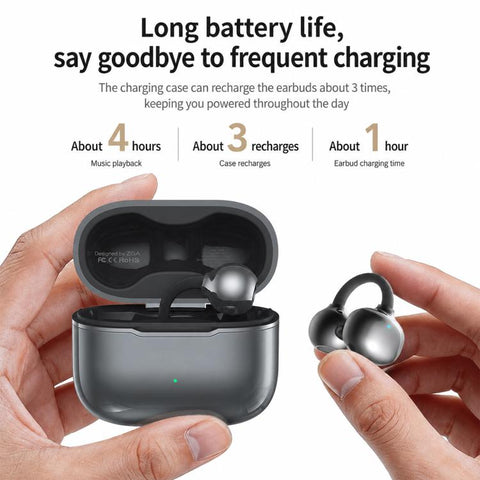 ZGA GS29 Free Music 2 Ear Clip Wireless Bluetooth Earphones