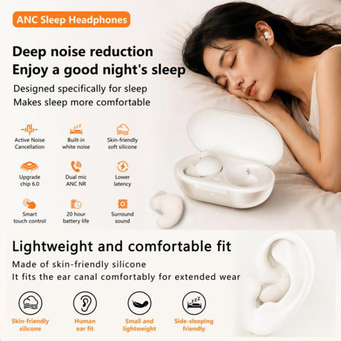 S1 In-Ear Sleep ANC Noise Reduction Bluetooth Earphone