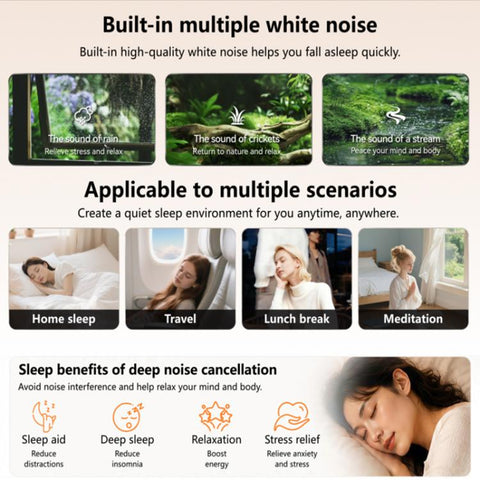 S1 In-Ear Sleep ANC Noise Reduction Bluetooth Earphone