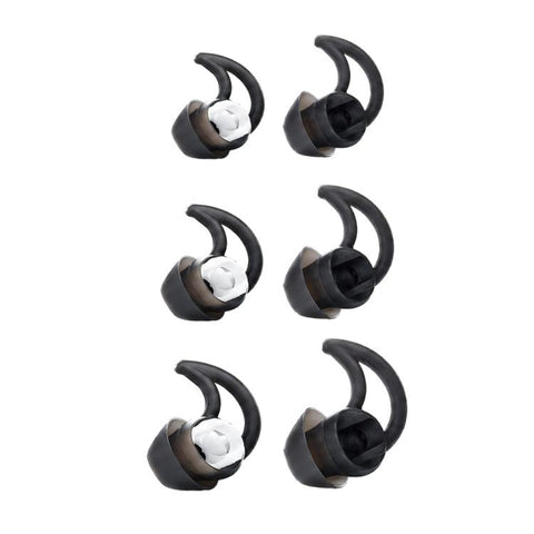 XDcase 3 Pairs Replacement Silicone Ear Tips with Wing, S/M/L Size, For BOSE QC30 / QC20 / QC20i