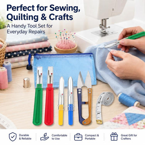 6pcs / Set DIY Sewing Seam Ripper Kit Thread Seam Remover