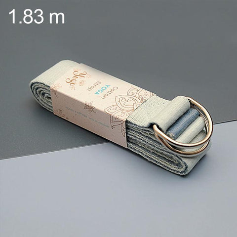 Two-Tone Multifunctional Yoga Stretch Cotton Belt Yoga Rope, 1.83m, 2.5m