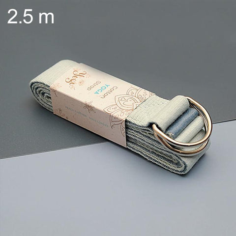Two-Tone Multifunctional Yoga Stretch Cotton Belt Yoga Rope, 1.83m, 2.5m