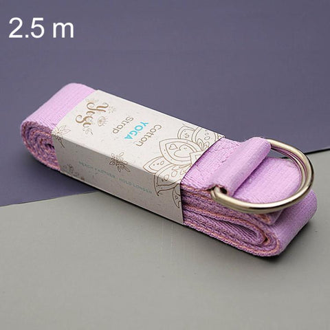 Two-Tone Multifunctional Yoga Stretch Cotton Belt Yoga Rope, 1.83m, 2.5m