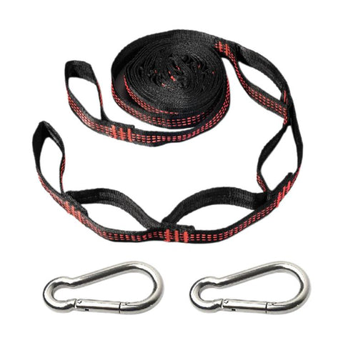 Multi-Purpose Colorful Swing Rope Outdoor Camping Adjustable Loop + Quick Buckle Set 2pcs