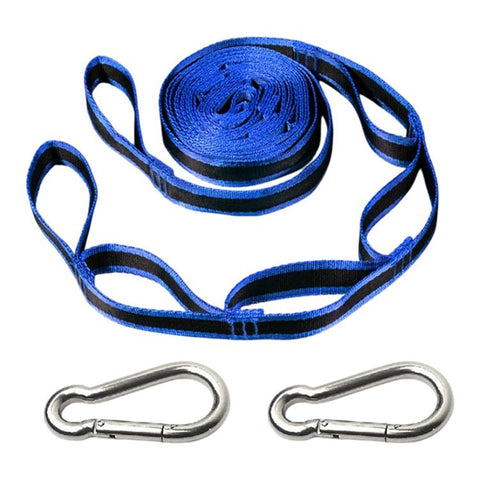 Multi-Purpose Colorful Swing Rope Outdoor Camping Adjustable Loop + Quick Buckle Set 2pcs