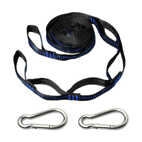 Multi-Purpose Colorful Swing Rope Outdoor Camping Adjustable Loop + Quick Buckle Set 2pcs
